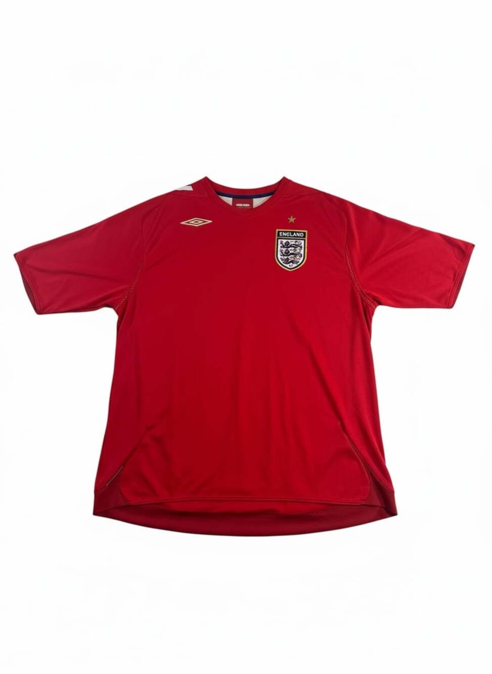 Umbro England Soccer Jersey XXL Red National Team Football Shirt 2006 2008 Mens